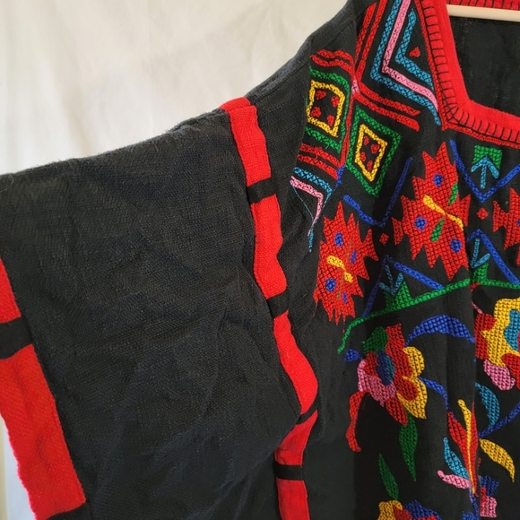 Roja Collection Colorful Heavy Embroidered Poncho Sz 2/XL Boho Western Cowgirl - Picture 5 of 13